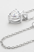 Load image into Gallery viewer, 1 Carat Moissanite Heart-Shaped Pendant Necklace
