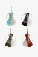 Load image into Gallery viewer, Contrast Fringe Round Macrame Wall Hanging
