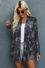 Load image into Gallery viewer, Tie-Dye Open Front Long Sleeve Cardigan
