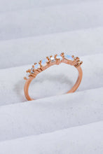 Load image into Gallery viewer, Moonstone and Zircon Decor Ring
