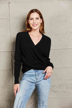 Load image into Gallery viewer, Double Take V Neck Wrap Front Knitted Top
