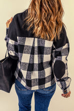 Load image into Gallery viewer, Plaid Button-Up Shirt Jacket with Pockets
