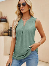 Load image into Gallery viewer, Eyelet Notched Tank
