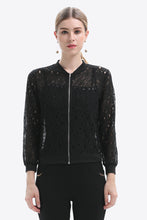 Load image into Gallery viewer, Openwork Zip Up Jacket

