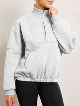 Load image into Gallery viewer, Half-Zip Long Sleeve Sweatshirt
