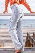 Load image into Gallery viewer, Distressed Straight Leg Jeans with Pockets
