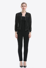 Load image into Gallery viewer, Openwork Zip Up Jacket
