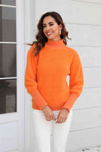 Load image into Gallery viewer, Turtle Neck Long Sleeve Pullover Sweater
