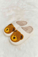 Load image into Gallery viewer, Melody Teddy Bear Print Plush Slide Slippers
