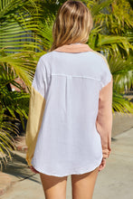 Load image into Gallery viewer, Color Block Textured Drop Shoulder Shacket
