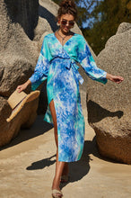 Load image into Gallery viewer, Tie Dye Wrap Maxi Dress
