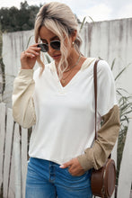 Load image into Gallery viewer, Color Block Drop Shoulder Hoodie

