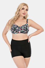 Load image into Gallery viewer, Plus Size Floral Ruched Two-Piece Swim Set
