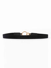 Load image into Gallery viewer, Double Ring Buckle Elastic PU Belt
