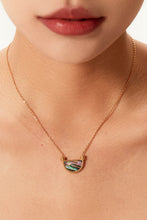 Load image into Gallery viewer, Stainless Steel Semi Circle Pendant Necklace
