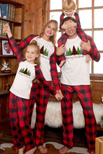 Load image into Gallery viewer, MERRY CHRISTMAS Graphic Top and Plaid Pants Set
