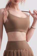 Load image into Gallery viewer, Cutout Racerback Scoop Neck Sports Bra
