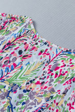 Load image into Gallery viewer, Printed Round Neck Balloon Sleeve Blouse
