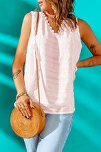 Load image into Gallery viewer, Scalloped Lace Trim V-Neck Tank
