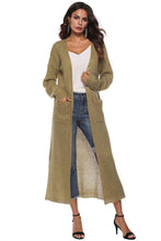 Load image into Gallery viewer, Long Sleeve Open Front Buttoned Cardigan
