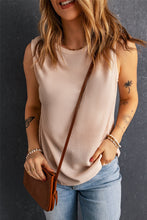 Load image into Gallery viewer, Waffle Knit Round Neck Tank
