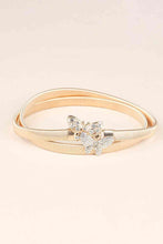 Load image into Gallery viewer, Rhinestone Butterfly Elastic Metal Belt

