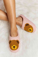 Load image into Gallery viewer, Melody Teddy Bear Print Plush Slide Slippers
