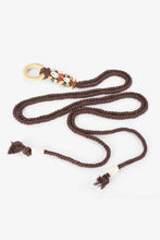 Load image into Gallery viewer, Wood Ring Rope Belt

