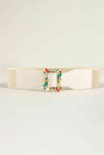 Load image into Gallery viewer, Multicolored Leaf Buckle Elastic Belt

