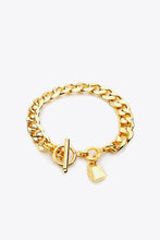 Load image into Gallery viewer, Lock Charm Toggle Clasp Bracelet
