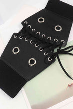 Load image into Gallery viewer, PU Leather Front Lace-Up Corset belt
