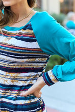 Load image into Gallery viewer, Celeste Design Full Size Striped Long Sleeve Top
