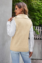 Load image into Gallery viewer, Quarter-Zip Collared Sweater Vest
