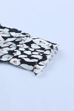 Load image into Gallery viewer, Printed Tie-Waist Long Sleeve A-line Dress
