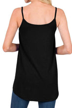 Load image into Gallery viewer, Full Size Spaghetti Strap V-Neck Flowy Tunic Cami

