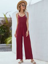 Load image into Gallery viewer, Adjustable Spaghetti Strap Jumpsuit with Pockets
