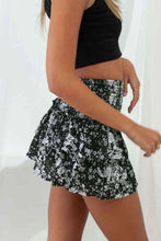 Load image into Gallery viewer, Printed Frill Trim Smocked Mini Skirt
