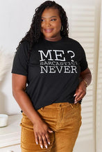 Load image into Gallery viewer, Simply Love Letter Graphic Round Neck T-Shirt
