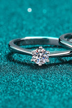 Load image into Gallery viewer, Moissanite 6-Prong Adjustable Ring
