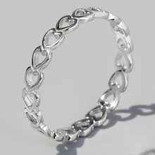 Load image into Gallery viewer, Heart Shape 925 Sterling Silver Ring

