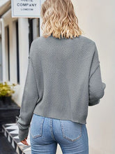 Load image into Gallery viewer, Button Up Dropped Shoulder Cardigan
