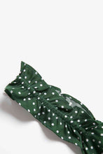 Load image into Gallery viewer, Polka Dot Ruffle Strap Slit Dress
