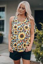 Load image into Gallery viewer, Sunflower Scoop Neck Tank
