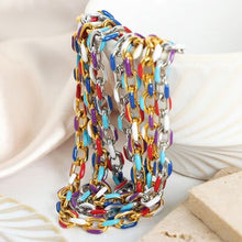 Load image into Gallery viewer, Titanium Steel Oil Drip Chain Bracelet
