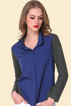 Load image into Gallery viewer, Two-Tone Spliced Shirt
