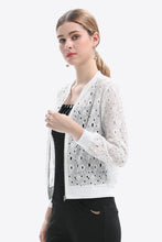 Load image into Gallery viewer, Openwork Zip Up Jacket
