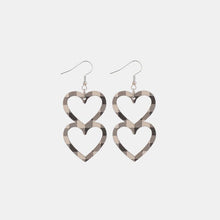Load image into Gallery viewer, Cutout Heart Shape Wood Earrings
