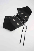 Load image into Gallery viewer, PU Leather Front Lace-Up Corset belt
