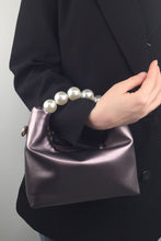Load image into Gallery viewer, PU Leather Pearl Handbag
