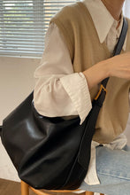 Load image into Gallery viewer, Wide Strap PU Leather Crossbody Bag

